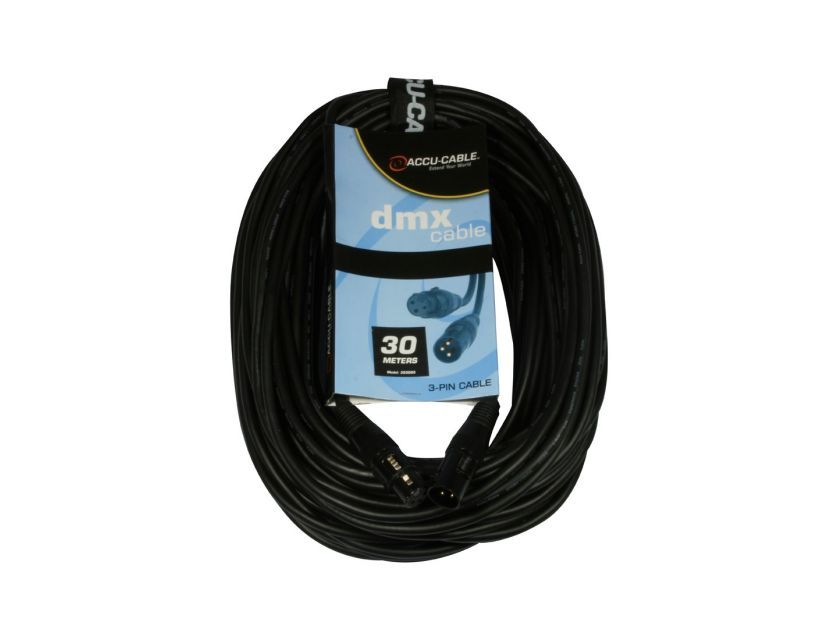 Accu-Cable AC-DMX3/30 3p. XLRm/3p. XLRf 30m DMX/110