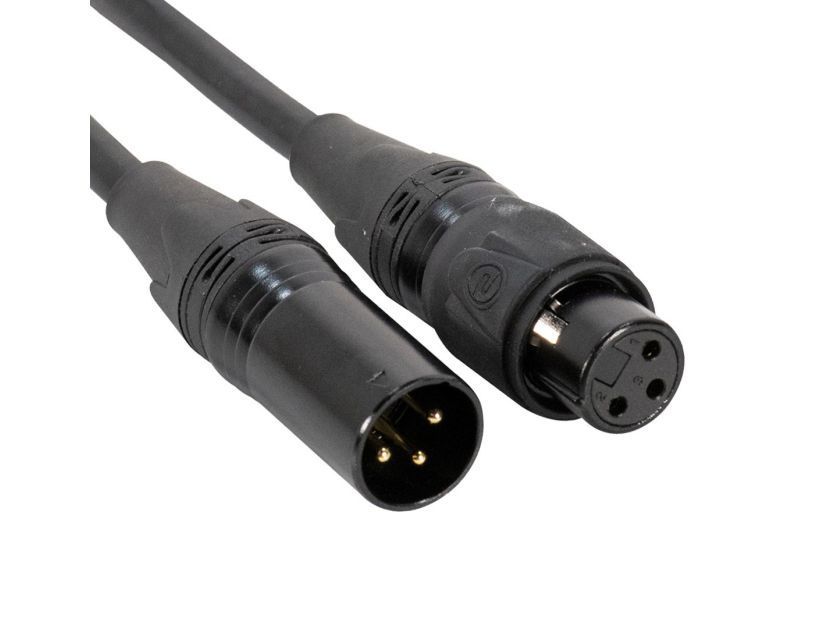 Accu-Cable DMX 3pin IP65 0,5m STR