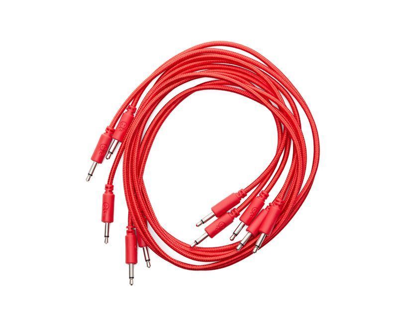Erica Synths braided patch cables 90cm (5 pcs) red