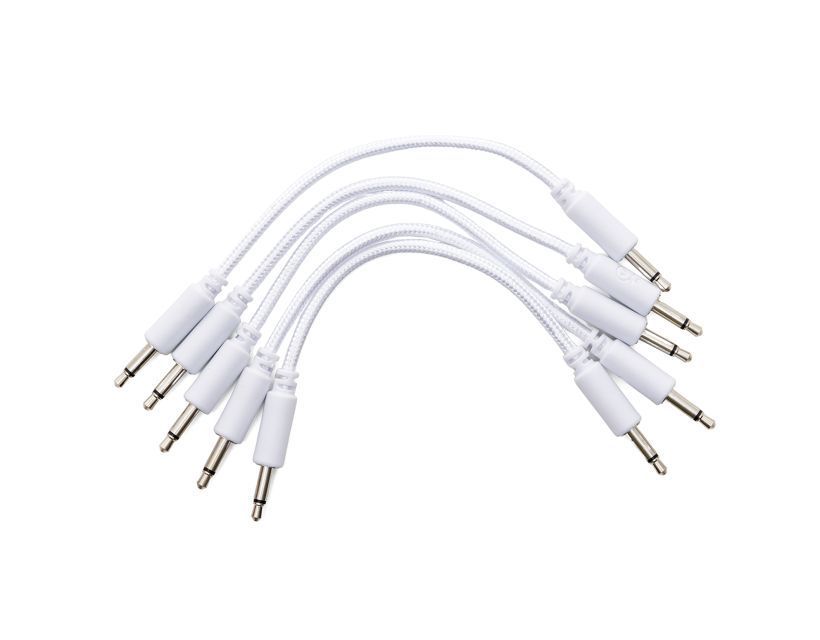 Erica Synths braided patch cables 10cm (5 pcs) white
