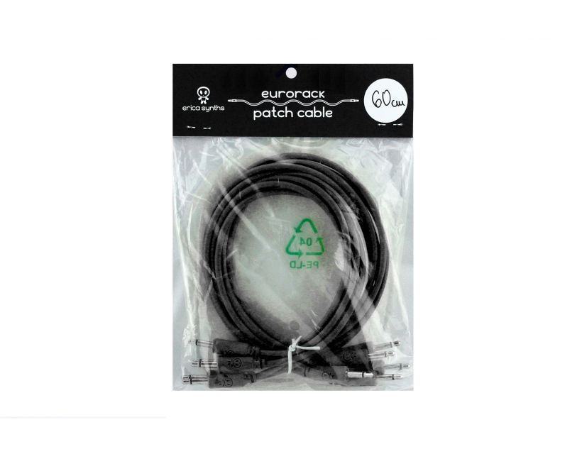 Erica Synths eurorack patch cables 60cm (5pcs) black