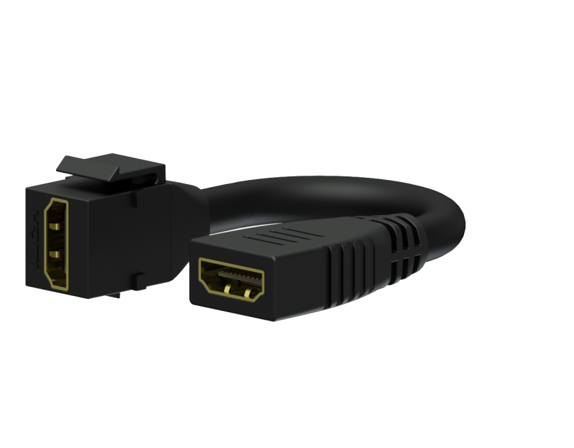 Procab Keystone adapter - HDMI A female - HDMI A female - pigtail Black