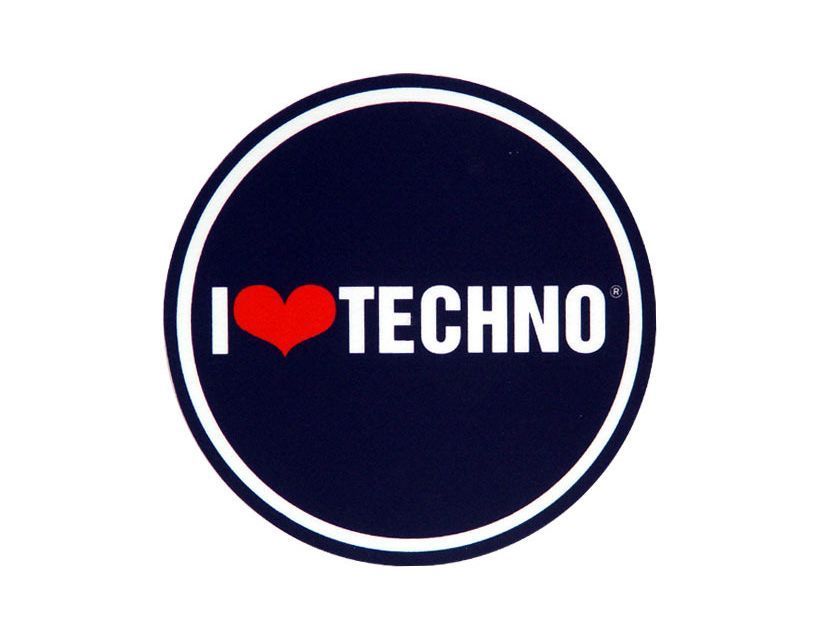 Zomo Slipmat I Love Techno (paar)