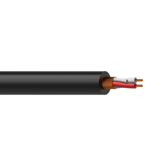 Procab Balanced microphone cable - flex 2 x 0.23 mm² - black, 100 m