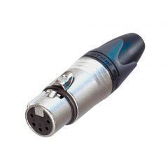 OVERIG XLR 5p Female connector Nickelhousing & silver contacts