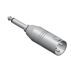 Procab Adapter - XLR male - 6.3 mm Jack male mono Adapter