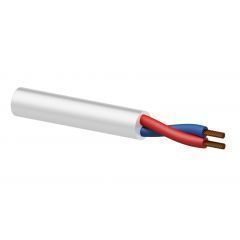 Procab Loudspeaker cable - 2 x 1.5 mm² - CCA, white, 100 m